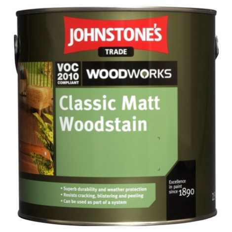 Johnstones Classic Matt Woodstain - Tenkovrstvá syntetická lazúra na drevo 2,5 l walnut / orech