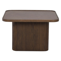 Tmavohnedý konferenčný stolík v dekore duba ø 60 cm Sullivan – Rowico
