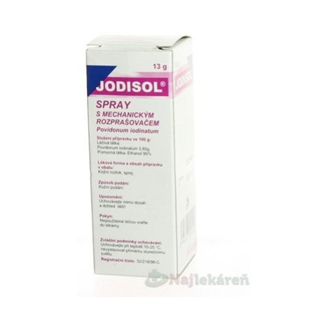 Jodisol spray s mech.rozp. drm.spr. 13 g