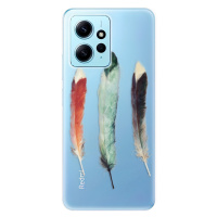 Odolné silikónové puzdro iSaprio - Three Feathers - Xiaomi Redmi Note 12 5G