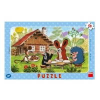 Puzzle doskové Krtko na návšteve 29,5x19cm 15 dielikov