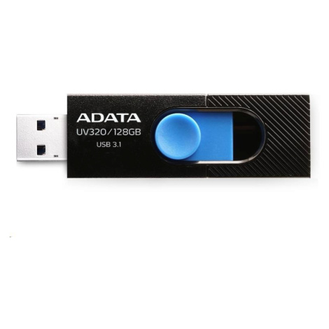 ADATA Flash Disk 32GB UV320, USB 3.1 Dash Drive, čierna / modrá