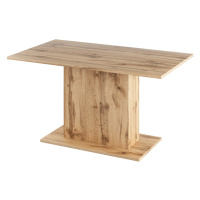 Jedálenský stôl, dub wotan, 138x79 cm, OLYMPA