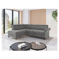 Sit & More ROHOVÁ SEDAČKA, textil, sivá