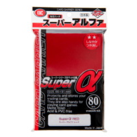 KMC Obaly na karty KMC Standard Sleeves - Super Alpha Red - 80 ks