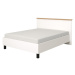 Manželská posteľ 160x200 lotta - biela/dub artisan