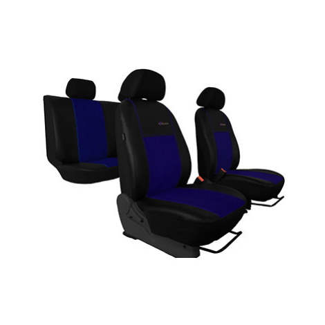 Poťahy pre SUZUKI IGNIS III (od 2016) Exclusive Alcantara (Alcantara-koža) modré