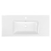 AQUALINE - ZUNO 100 keramické umývadlo nábytkové 100x45cm, biela 9100
