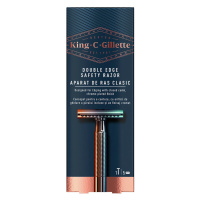 GILLETTE King Double Edge Holiaci strojček + 5 žiletiek