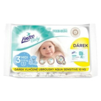 Linteo Baby Premium Midi jednorázové plienky 5-9kg 5ks + darček