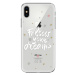 Plastové puzdro iSaprio - Follow Your Dreams - white - iPhone X