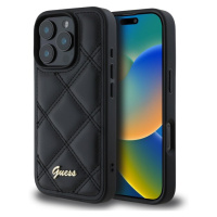 Guess PU Leather Quilted kryt pre iPhone 16 Pro Max čierny