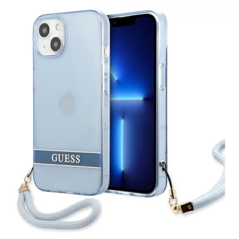 Kryt Guess GUHCP13MHTSGSB iPhone 13 6,1" blue hardcase Translucent Stap (GUHCP13MHTSGSB)