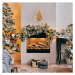 Solight LED nástenná dekorácia vianočný stromček, 24x LED, 2x AA
