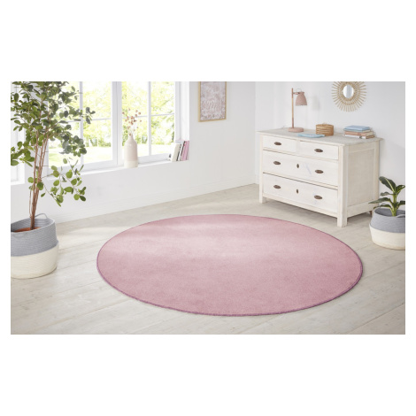 Kusový koberec Nasty 104446 Light-Rose  - 200x200 (průměr) kruh cm Hanse Home Collection koberce