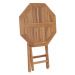 Skladací záhradný stolík 60x60 cm teaková drevo Dekorhome,Skladací záhradný stolík 60x60 cm teak