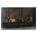 Čierny TV stolík z recyklovaného dreva 160x50 cm Bequest – BePureHome