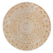 Kusový koberec Mujkoberec Original Nora 105792 Ochre kruh – na ven i na doma - 240x240 (průměr) 
