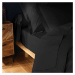 Čierna bavlnená plachta 180x290 cm Lina – douceur d'intérieur