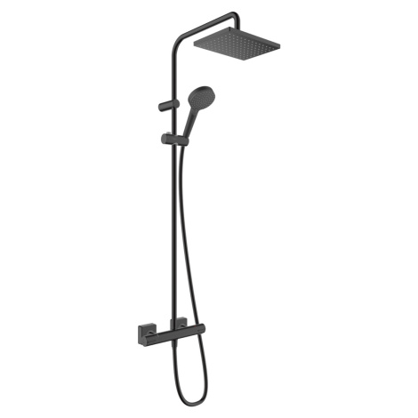 Hansgrohe Vernis Shape, Sprchový systém 230 1jet s termostatom, čierna matná, HAN-26286670