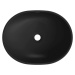 MEXEN - Viki umývadlo na dosku 48 x 35 cm, čierna mat/strieborná vzor 21054873