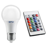 Žiarovka LED 8W, E27, RGB - 3000K, 540lm, 180° (GTV)