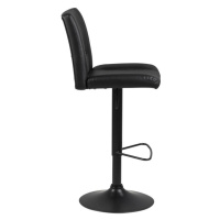 Dkton Dizajnová barová stolička Nerine, čierna
