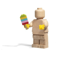 LEGO drevená figúrka (svetlé drevo)