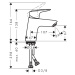 Hansgrohe Logis, páková umývadlová batéria 70 CoolStart, chrómová, HAN-71073000