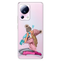 Odolné silikónové puzdro iSaprio - Kissing Mom - Blond and Boy - Xiaomi 13 Lite