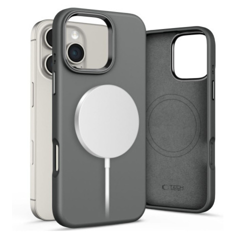 Tech-Protect Silicone Pure MagSafe kryt na iPhone 16 Pro Max, šedý