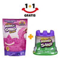 Akcia 1+1 Kinetic Sand voňavý tekutý piesok melón + Kinetic Sand tégliky piesku naviac
