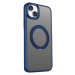 Plastové puzdro na Apple iPhone 12/12 Pro Mag Ring Rotating modré