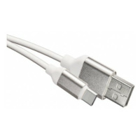 USB kábel 2.0 A/M - C/M 1m biely (EMOS)
