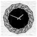 Luxusné hodiny do obývačky - Silvera, Čierna