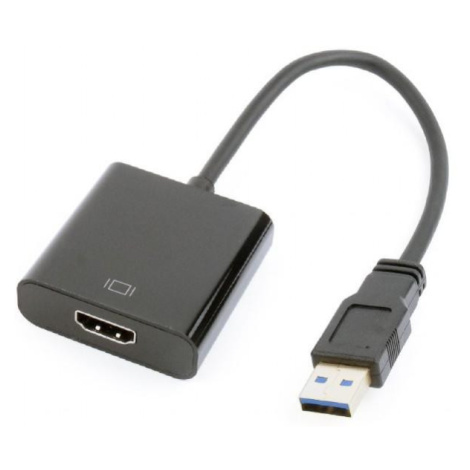 GEMBIRD Redukcia USB 3.0 - HDMI, M/F, 15cm, čierny