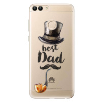 Odolné silikónové puzdro iSaprio - Best Dad - Huawei P Smart