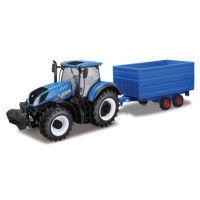 Bburago 1:32 Farm Traktor New Holland s vlečkou  na seno