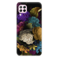 Odolné silikónové puzdro iSaprio - Dark Flowers - Huawei P40 Lite