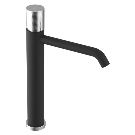 ULTRATAP podstavná umývadlová batéria, vysoká bez výtoku, predĺžený výtok, čierny mat/chróm UT00 Sapho