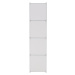 KONDELA Kirby detská modulárna skriňa biela / hnedý vzor