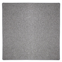 Kusový koberec Wellington šedý čtverec - 120x120 cm Vopi koberce