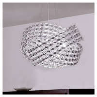 Krištáľová závesná lampa Diamante Ø 40 cm