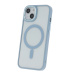 Silikónové puzdro na Apple iPhone 13 Satin Clear Mag modré