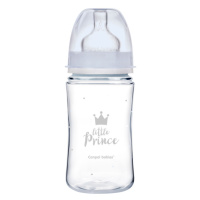 CANPOL BABIES Dojčenská antikoliková fľaša široká EasyStart Royal Baby modrá 240 ml