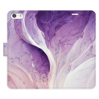 Flipové puzdro iSaprio - Purple Paint - iPhone 5/5S/SE
