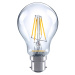 LED žiarovka B22 A60 filamentová 4,5W 827, číra