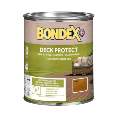 BONDEX DECK PROTECT - Ochranný syntetický napúšťací olej palisander (bondex) 0,75 L