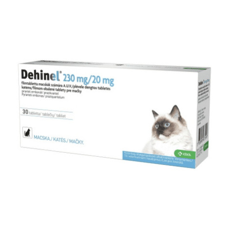 DEHINEL 230 mg/20 mg pre mačky 30 tabliet