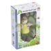 Drevená postavička dievčatko so zajačikom Amy And Her Rabbit Tender Leaf Toys v pletenom svetrík